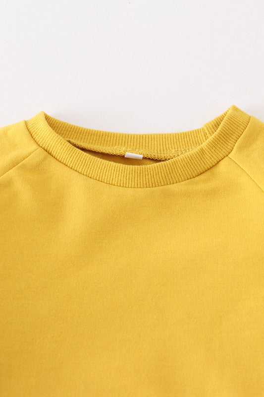 Mustard long sleeve 2pc baby set