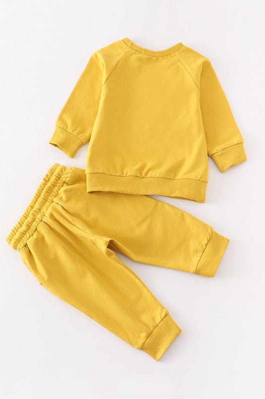 Mustard long sleeve 2pc baby set