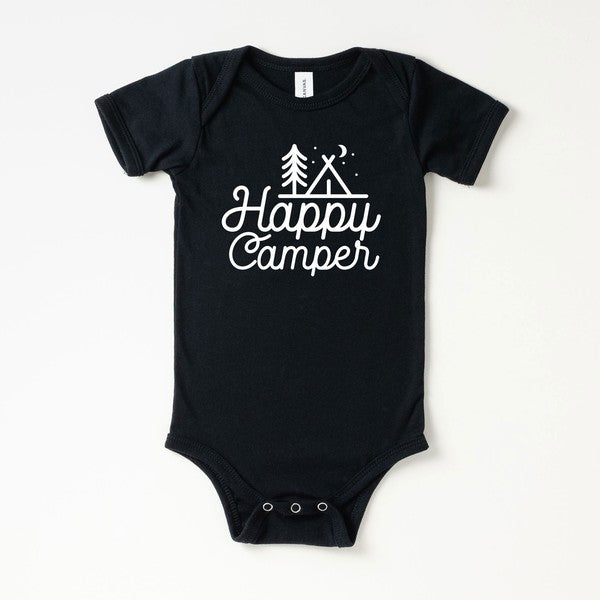 Happy Camper Tent Baby Onesie