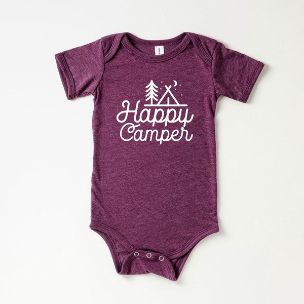 Happy Camper Tent Baby Onesie