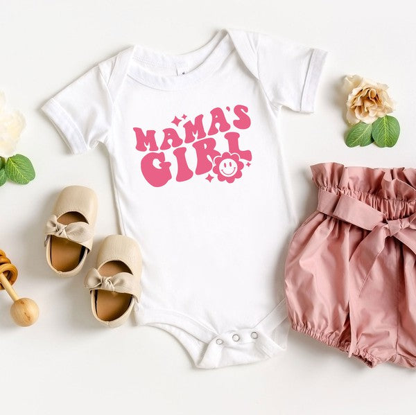 Mama's Girl Flower Baby Onesie