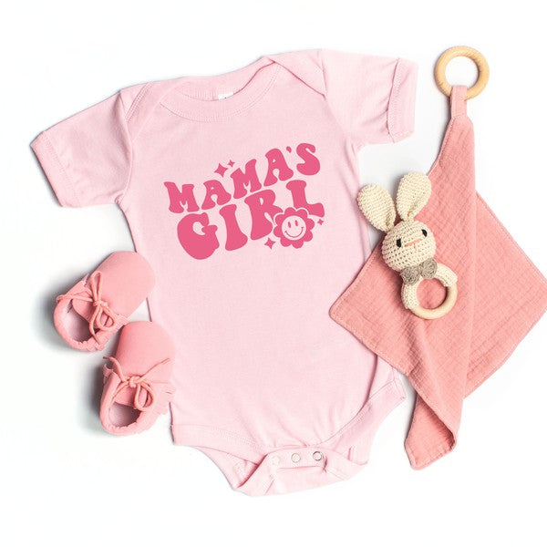 Mama's Girl Flower Baby Onesie