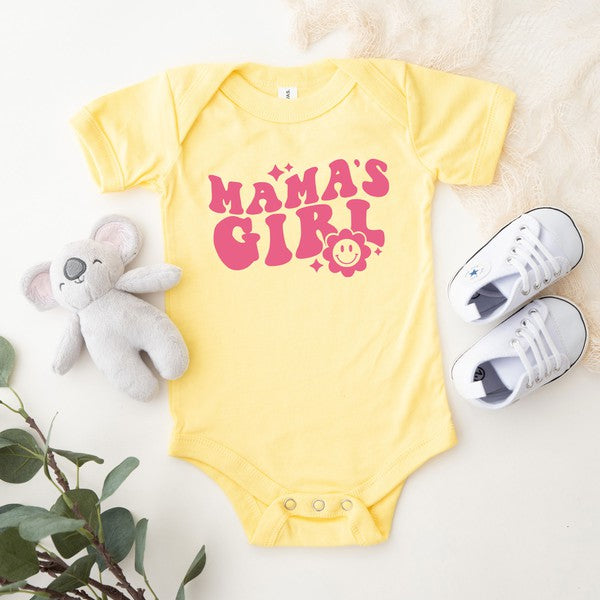 Mama's Girl Flower Baby Onesie